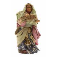 Santon Napolitain 08 Cm Femme Avec Oeufs (2016)