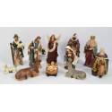 Kerstgroep van 11 figuren - 9 cm 