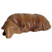 Mouton Noir Dormant pour personnages de crèche de 16 cm Couleur