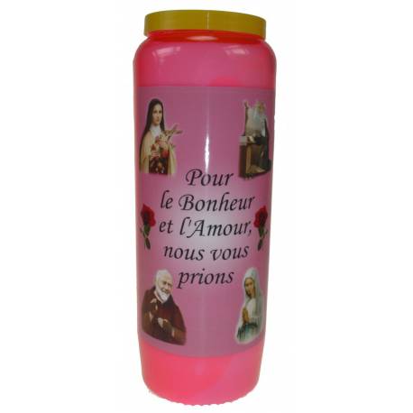 Neuvaine / rose / Pour bonheur et amour