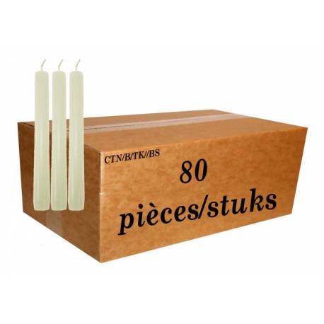 Carton de 88 Cierges d'Offrande 350 X 25 mm