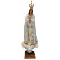 Statue 85 cm - Fatima + Colombes + Paillettes