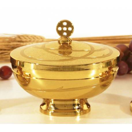 Kelk H 21 Cm Verguld Met Druppels 