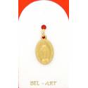 Médaille Or 9 Crts - Miraculeuse - 17 mm