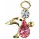 Pin + Image - Ange / Strass - Image Ange Rose