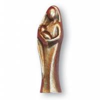 Statue 4.5 Cm Bronze - Vierge Et Enfant
