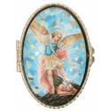 Boîte à Pilules - St Michel Mosaique Ov 70 X 45 mm