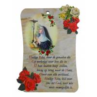 Cadre 10 X H15 cm - Ste Rita + Prière NL