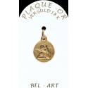 Médaille plaqué-or - Ange - 14 mm
