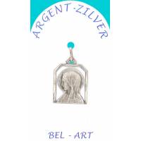 Médaille Argent - Vierge Ajourée - 14 X 17 mm