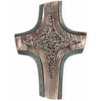 Croix Murale Bronze 19 X 14 Cm