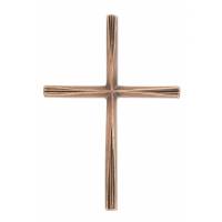 Croix Murale 13 X 19 Cm Bronze