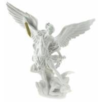 Statue 40 cm - St Michel - Blanc