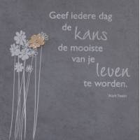 Ardoise 30 X 30 Cm Geef Iedere Dag...