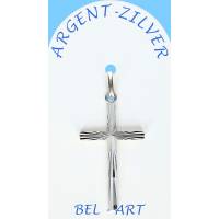 Kruisje Zilver 32 mm 