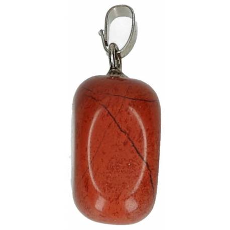 Pierre De Santé Pendentif Jaspe Rouge