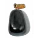 Pierre De Santé Pendentif 15 X 10 Mm Obsidienne