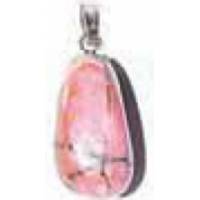 Pierre De Santé Pendentif 25 X 15 Mm Rhodonite