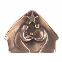 Statue 9 X 7 Cm Bronze - Relief Creche