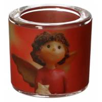 Glas+Theelichtje 6 X 6.5 - Engel 