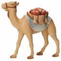 Chameau debout avec bagage : crèche de Noël en bois Komet 12 cm