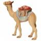 Chameau debout avec bagage : crèche de Noël en bois Komet 12 cm