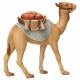 Chameau debout avec bagage : crèche de Noël en bois Komet 12 cm