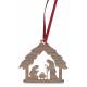 Kerststal Om Te Hangen Hout 16 X 15 Cm 