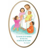 Kader Hout Ovaal 10 X 15 Cm Ta Parole Est La Lumiere 