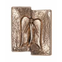 Wandplaat Brons 5,5 X 4,5 Cm - Engel 