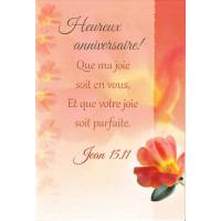 Carte Double + Env - Heureux Anniversaire