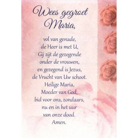 Carte Double + Env - Wees Gegroet Maria / NL
