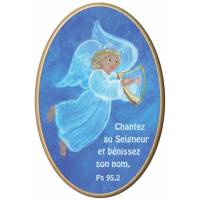 Kader Hout Ovaal 10 X 15 Cm Chantez Au Seigneur... 