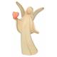 Houtsnijwerk Engel Met Rood Hart 11Cm Alabaster 