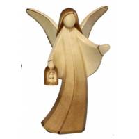 Houtsnijwerk Engel Met Lantaarn 11Cm 2Tb 