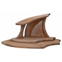 Houtsnijwerk Stal Voor Figuren 10Cm Houtkleur 