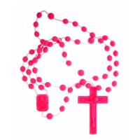 Chapelet sur nylon - Rose