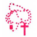Chapelet sur nylon - Rose