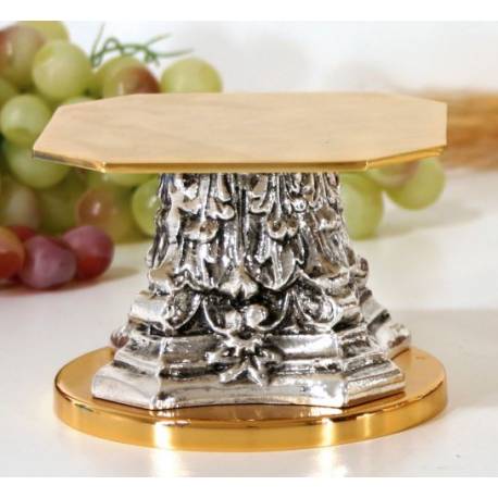 Sokkel Metalen Corpus Basis 10x10 Cm H 8 Cm D. Octog. 11x11 Cm 