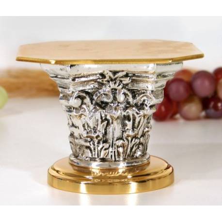 Sokkel Metalen Corpus Basis 10x10 Cm H 8 Cm D. Octog. 11x11 Cm 