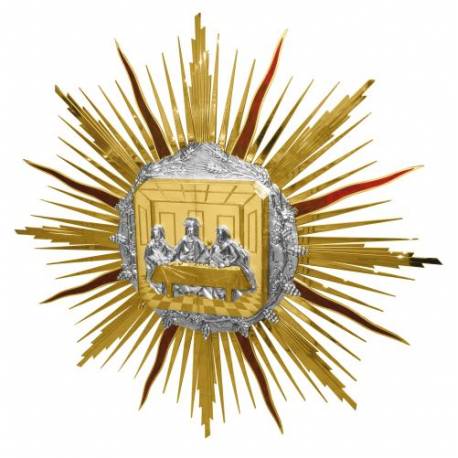 Tabernakel 40x40 Cm L. Avondmaal Metaal Diam R. 140 Cm P. 40 Cm 