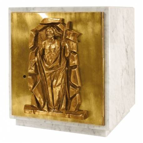 Tabernacle 32x28 Cm P 25 Cm Armature Marbre