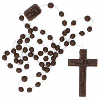 Rozenkrans op nylon - Bruin 