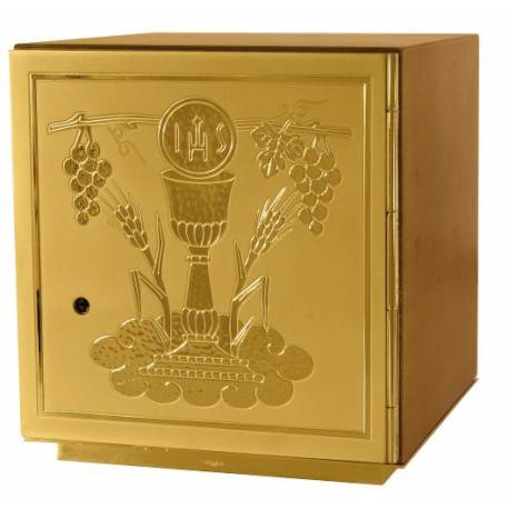 Tabernakel 25x25 Cm D 22 Cm Houten Coating 