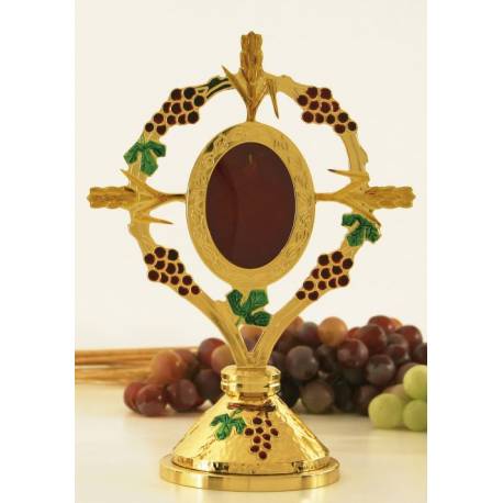 Relikwie H 23 Cm Diam Int 7.5x5.5 Cm 