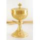 Ciborie H 23 Cm Diam 12 Cm Verguld 