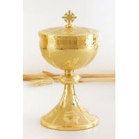 Ciborie H 23 Cm Diam 12 Cm Verguld 