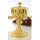 Ciborie H 23 Cm Diam 12 Cm Verguld 