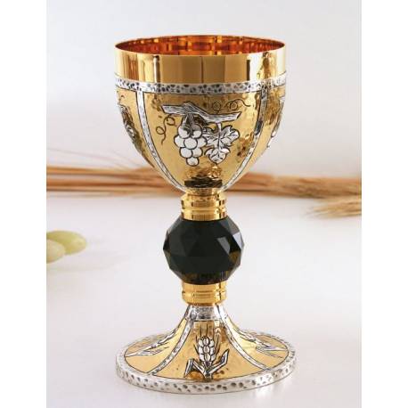 Calice H 19 Cm Diam Ouv. 10 Cm Bi-Couleur