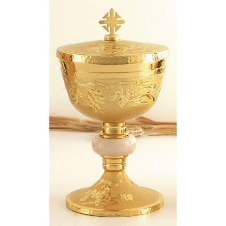 Ciborie H 22 Cm Diam 12 Cm Verguld 